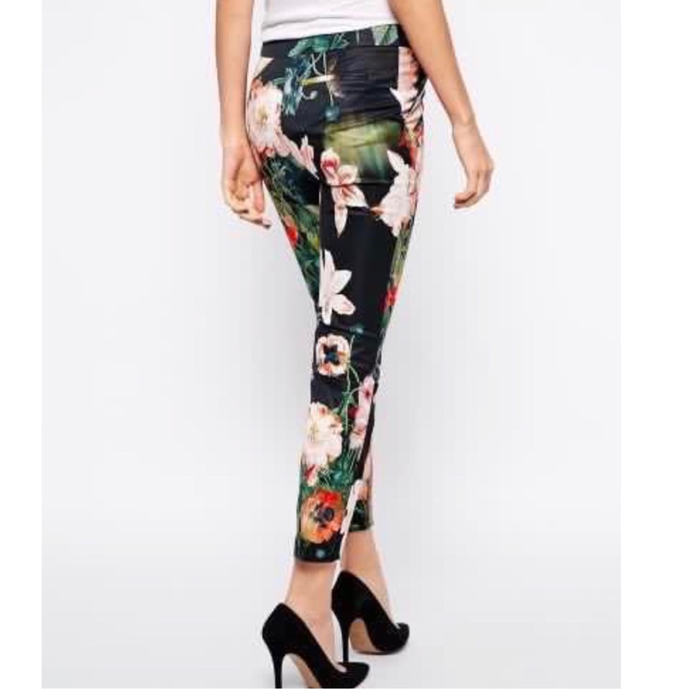 TED BAKER Opulent Bloom Floral Trousers